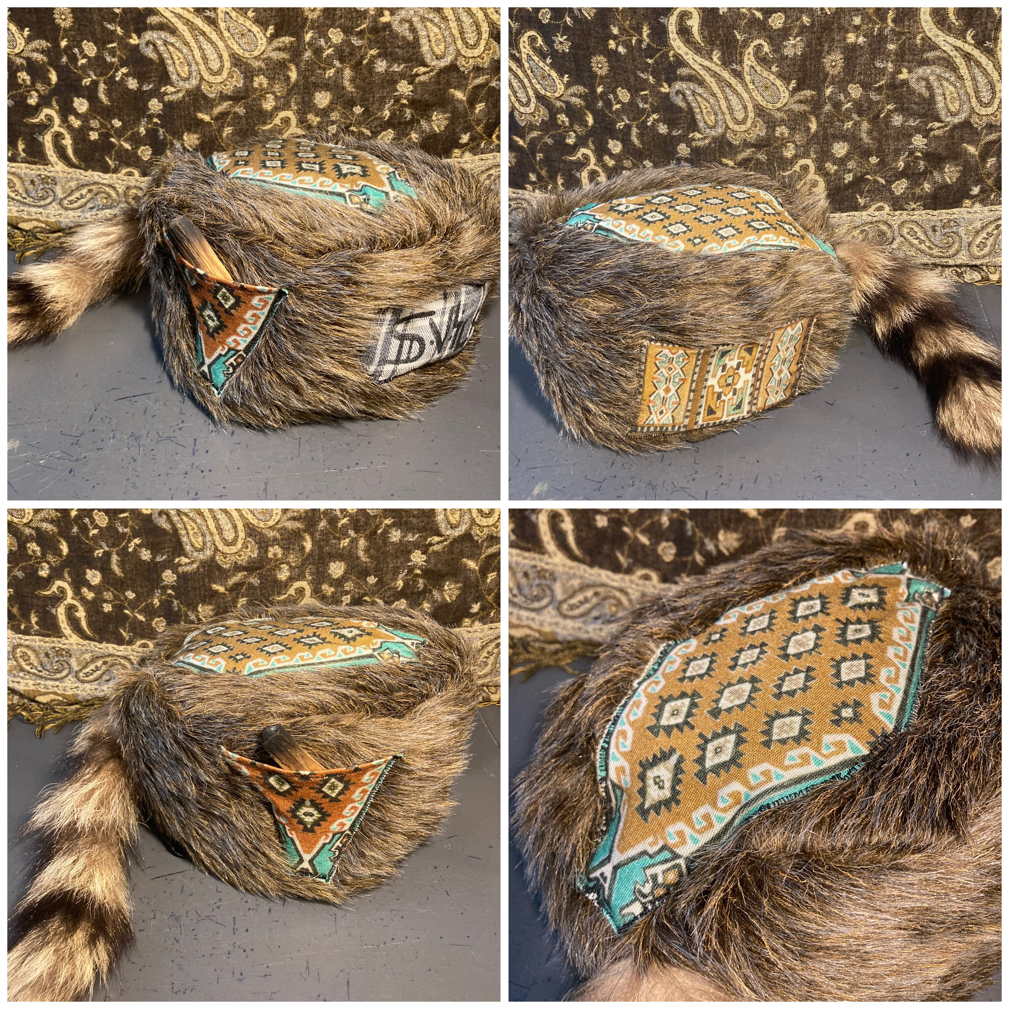 Finished keyrings strung up to patinate.