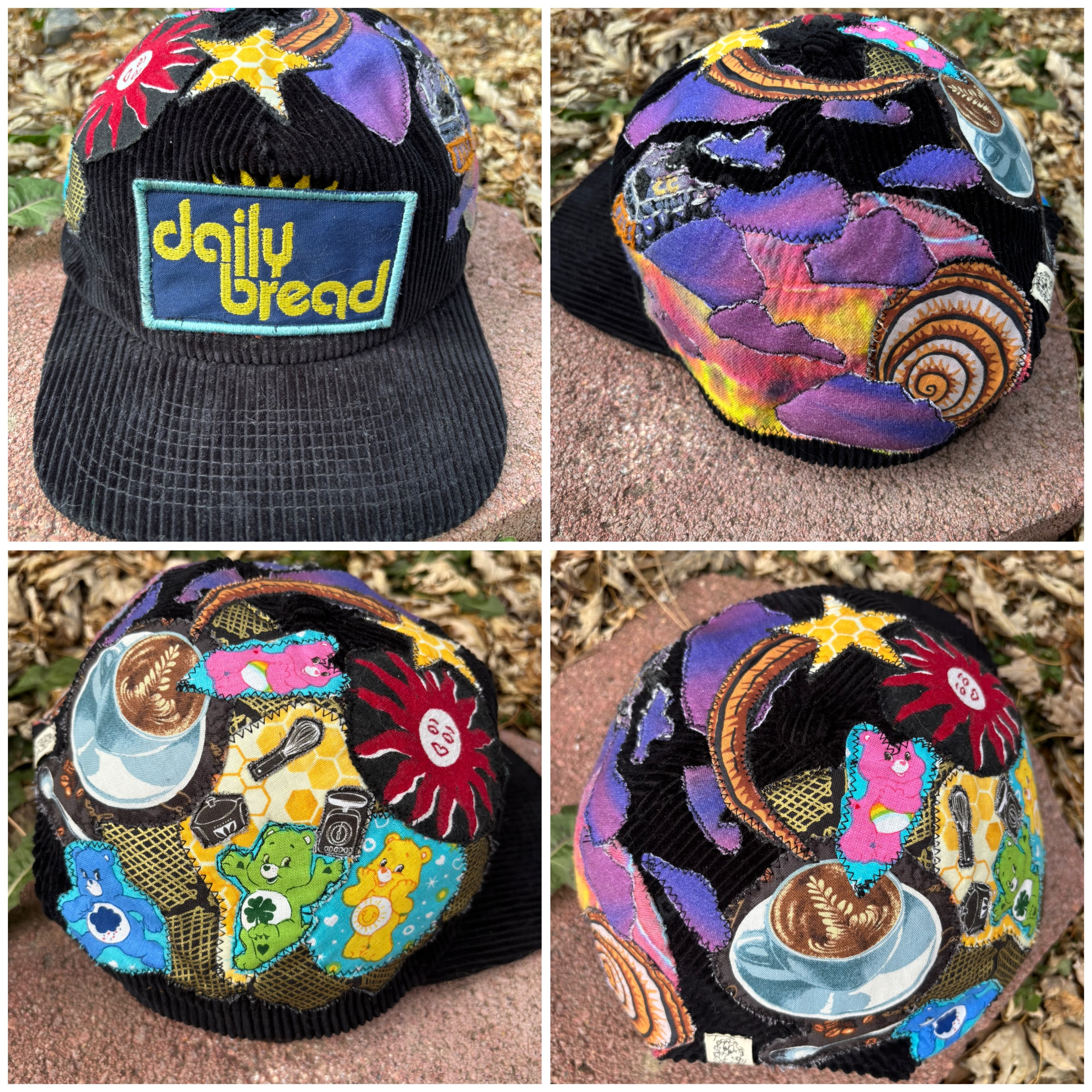 Porch-light session — hat on a stool.